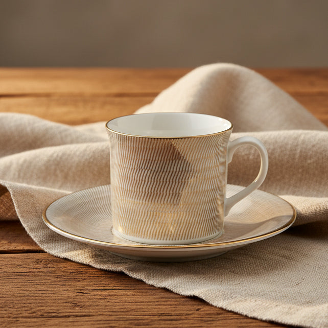 Primeur Guld "Bagdad" Kaffekopp S P-Melin