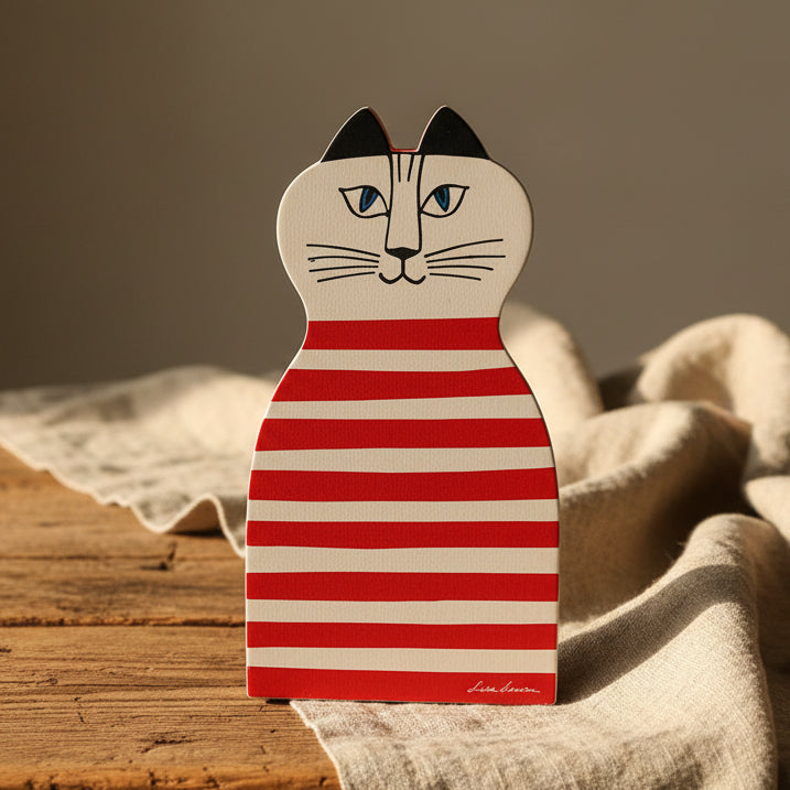 TRULL Skärbräda Röd/Vit Lisa Larson