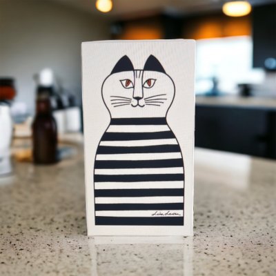 TRULL Svart Diskduk Lisa Larson