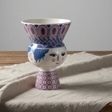 CARMEN Vas blå & rosa  Bjørn Wiinblad