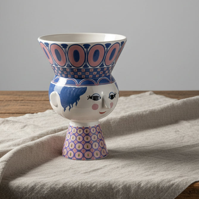 CARMEN Vas blå & rosa  Bjørn Wiinblad