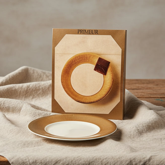 Primeur Guld "Bagdad" Assiett Oanvänd i kartong! S P-M Rörstrand