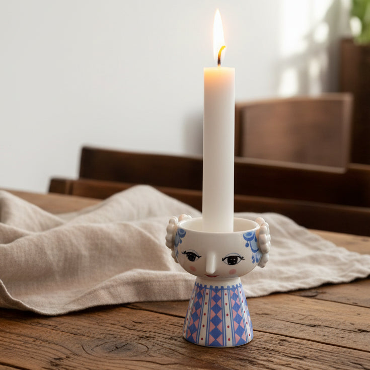 Eva Ljusstake blå Bjørn Wiinblad