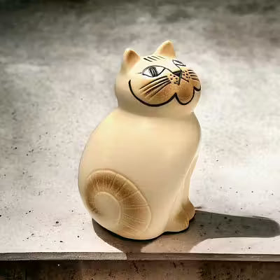 Katten MIA Mellan Röd Lisa Larson Gustavsberg