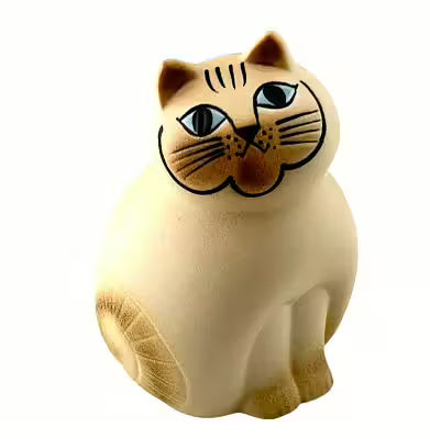 Katten MIA Mellan Röd Lisa Larson Gustavsberg