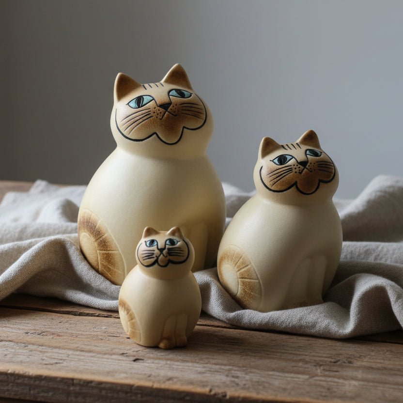 Katten MIA Mini Svsrt Lisa Larson Gustavsberg