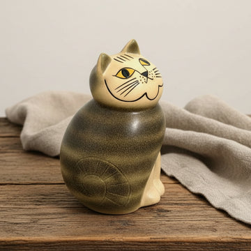 Katten MIA Midi Grårandig Lisa Larson Gustavsberg