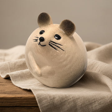 Mus Vit Lisa Larson Gustavsberg