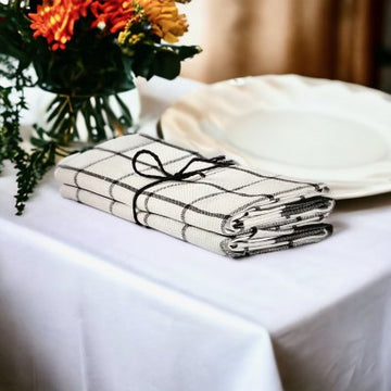 Handdukar 2 st Köksruta Betong Axlings