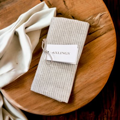 Handdukar 2 st Kritstreck Natur Axlings