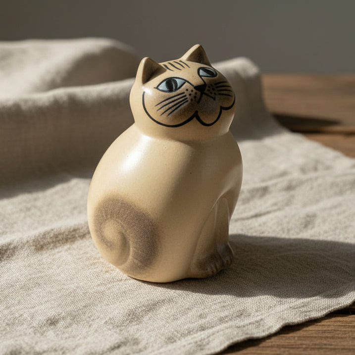 Katten MIA Mellan Vit/Grå L Larson Gustavsberg