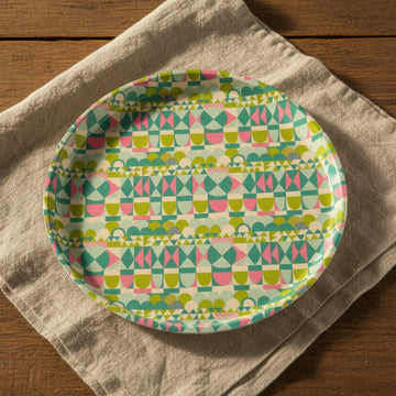 Bows Stor rund Bricka Grön Josef Frank