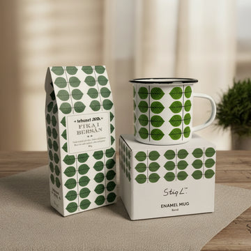 Berså Emaljmugg och Te "Fika i bersån"