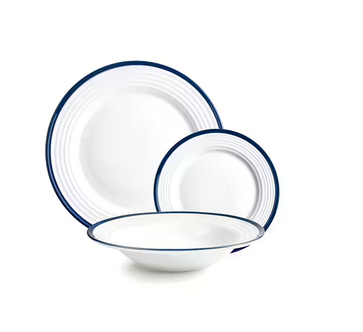 "Blå rand" Tallrik  i porslin