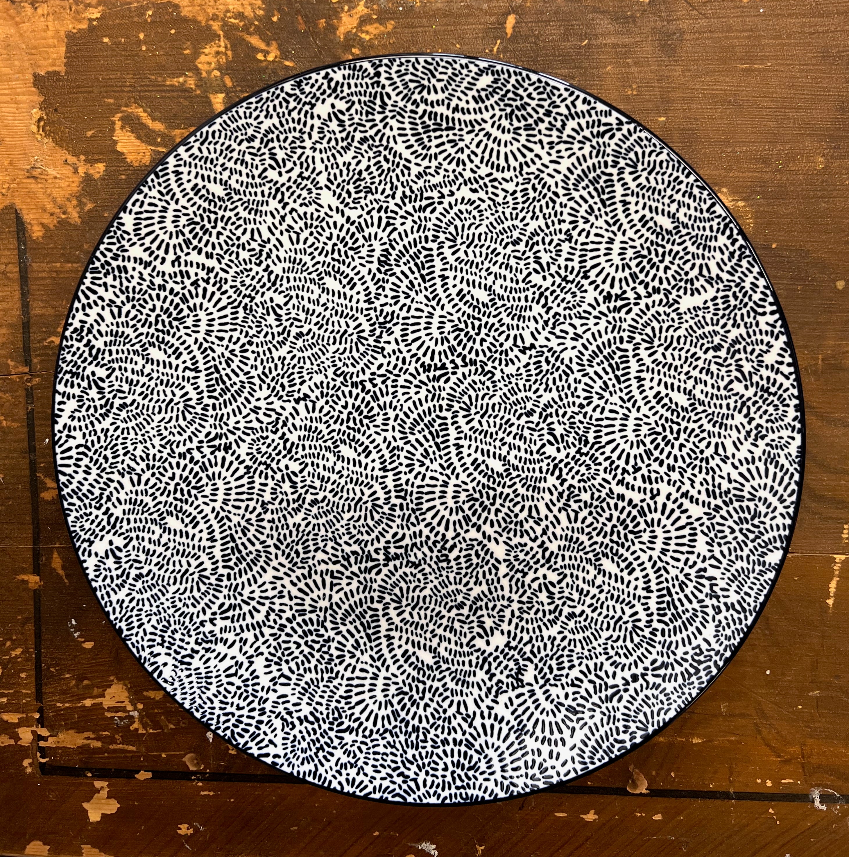 Romantik Tallrik– "Pistill" Blå