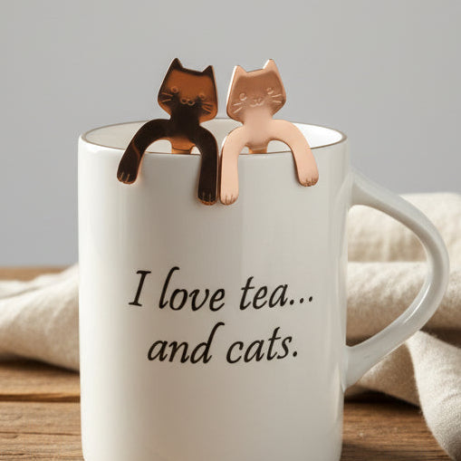 Kattsked som hänger kvar" Rose Gold