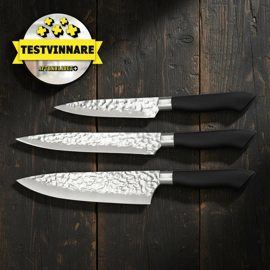 Knivset 3 delar (Bäst i test!) + brynstål