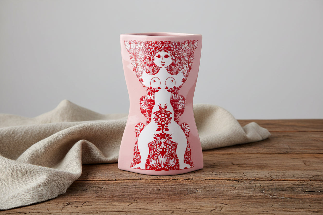 Nina – vasen som sprider glädje Bjørn Wiinblad