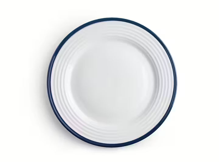 "Blå rand" Tallrik  i porslin