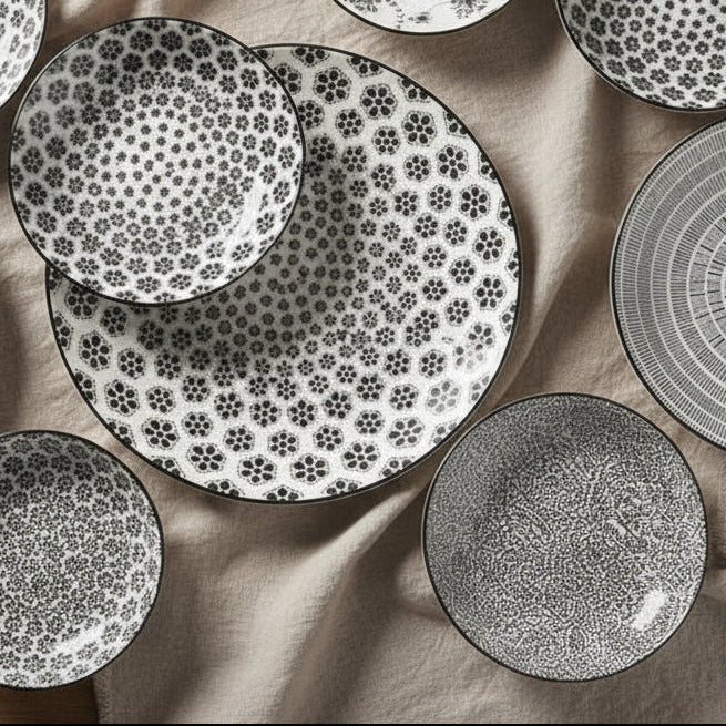 Romantik SVART - djupa tallrikar