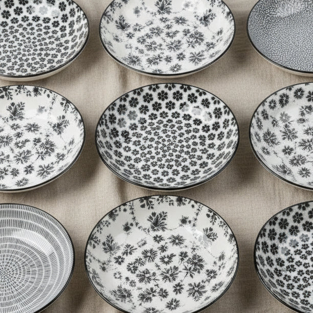 Romantik SVART - djupa tallrikar