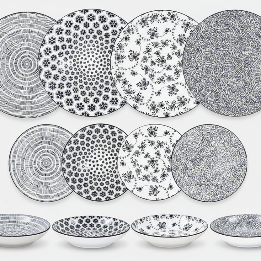 Romantik SVART - assietter