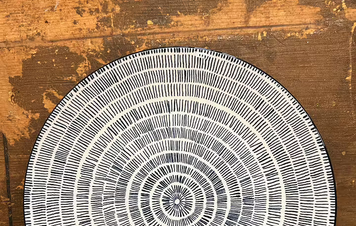 Romantik Tallrik – "Strå" Blå