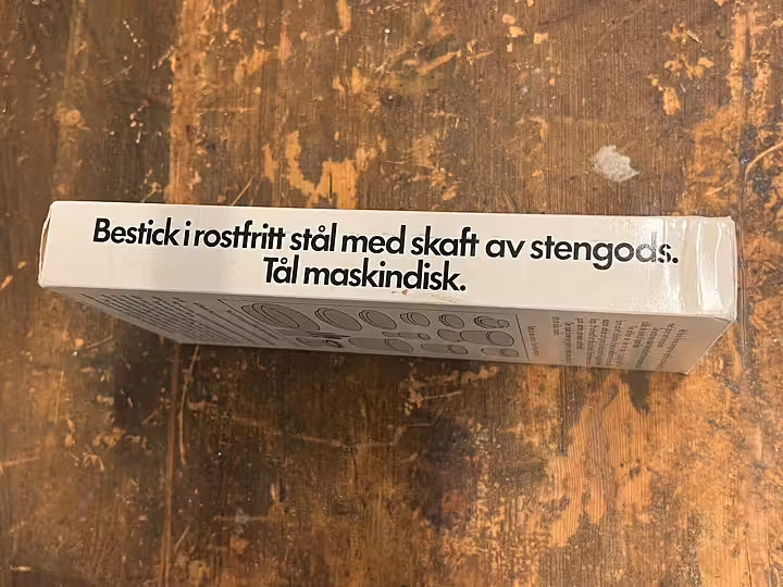 Boda Nova Gaffel-Kniv-Sked originalkartong Vit S Persson-Melin