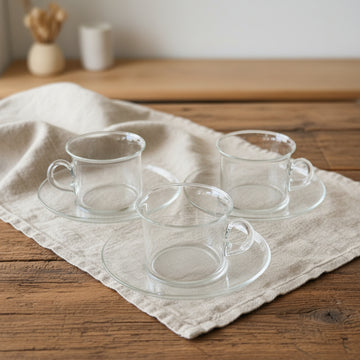 Koppar med fat i glas S Persson-Melin