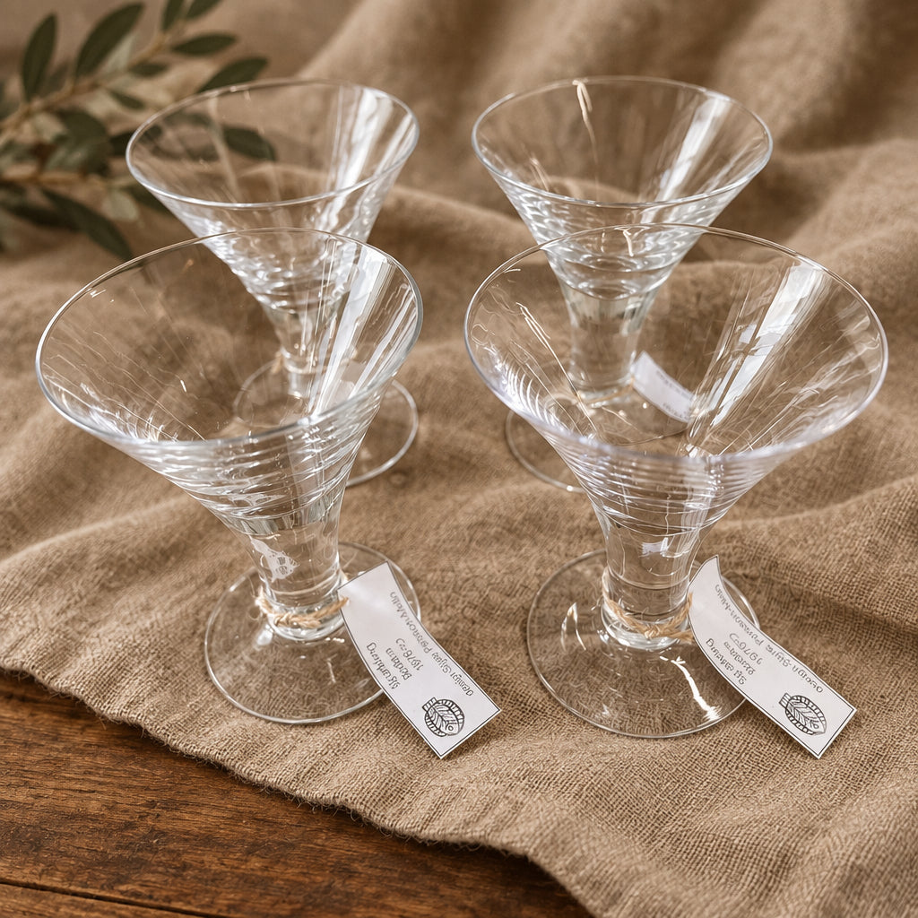 4 st Sparkling Martiniglas S P-Melin Boda