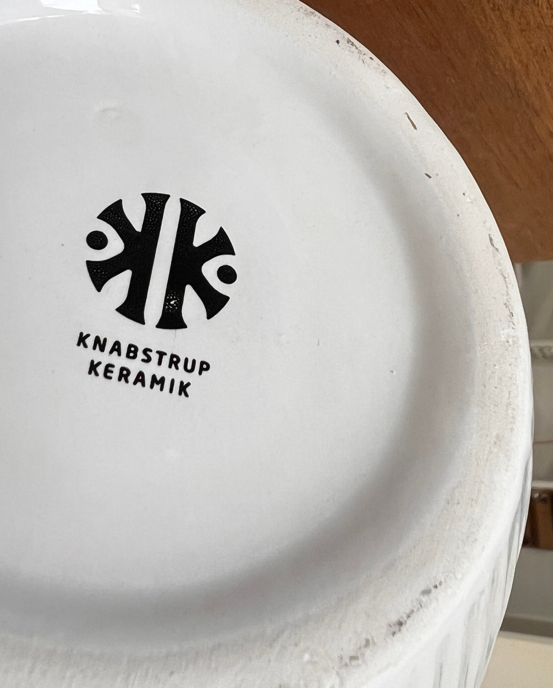 Räfflad Stor Vit Vas 27 cm Knabstrup