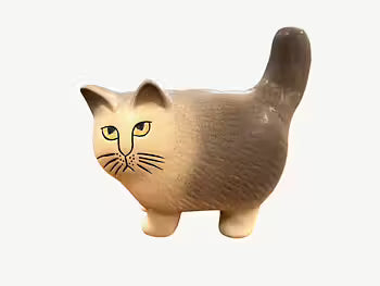 Katten MOA Grå Mini Lisa Larson Gustavsberg
