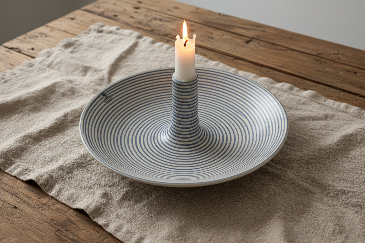 Ljusfat Blått Stort