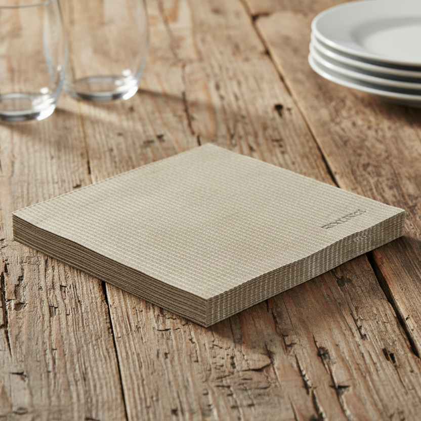 Kritstreck Brun Servett Axlings