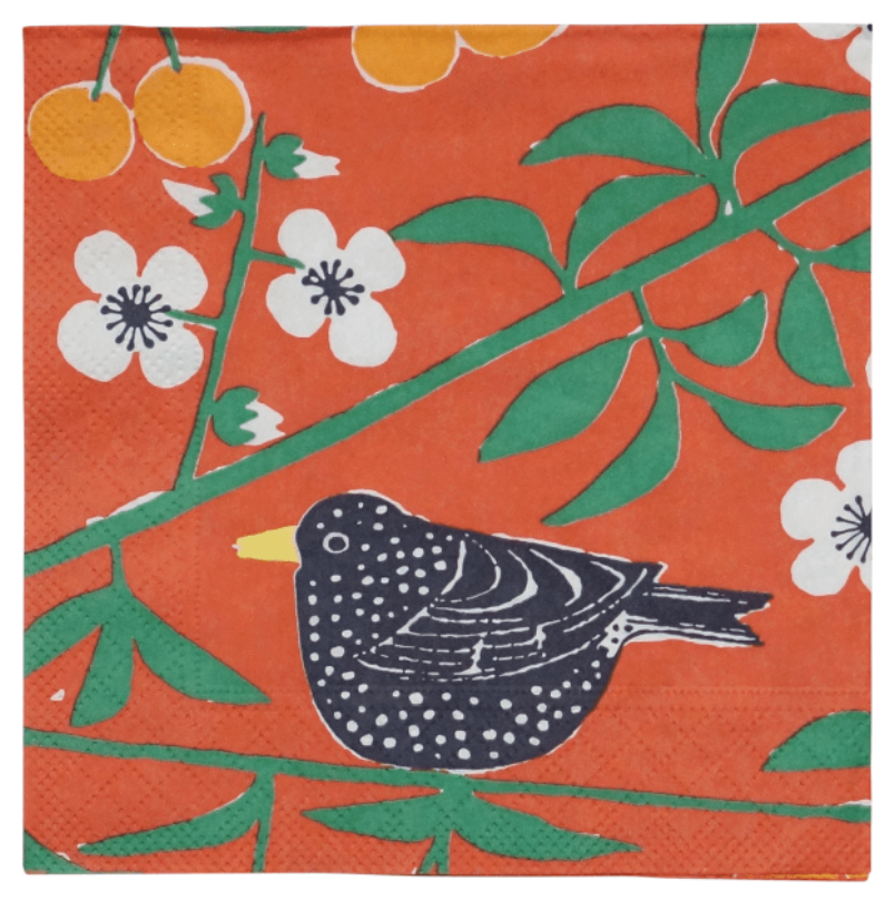 Körsbärsträdgården Röd Servetter M Westman