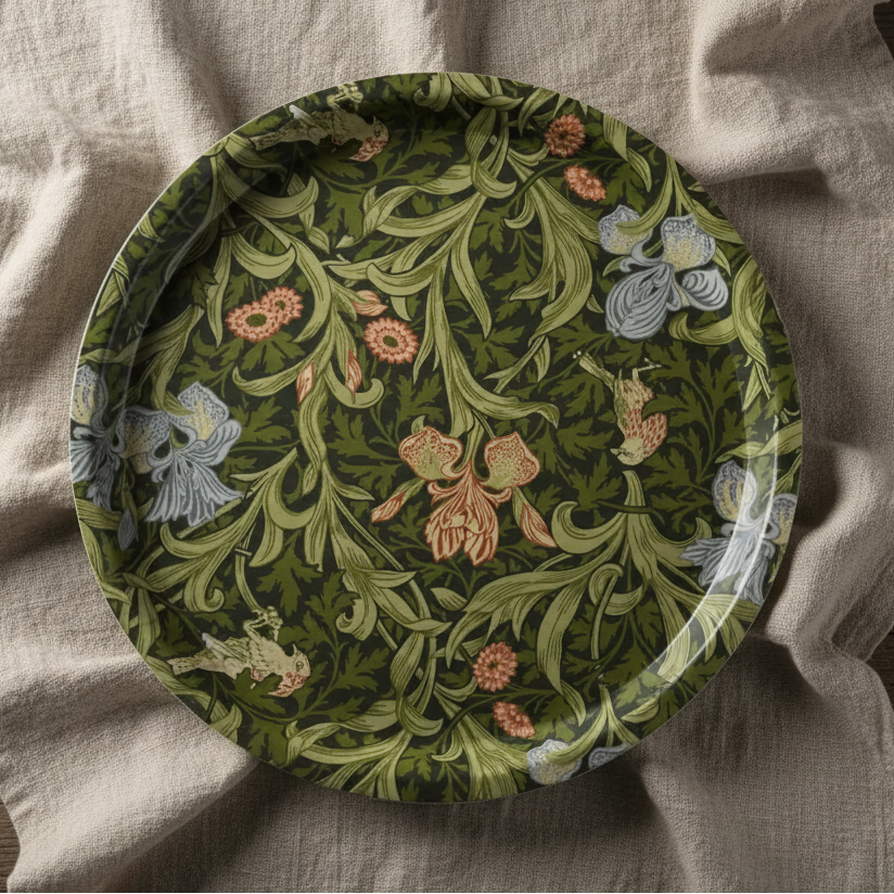 William Morris ”Iris” rund bricka 31 cm