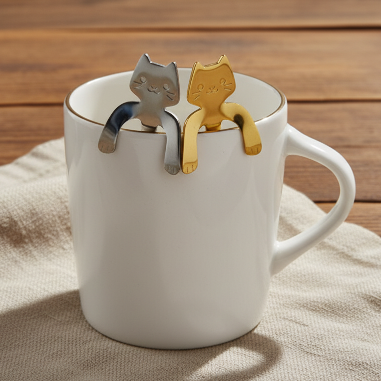 Kattsked som hänger kvar" Silver