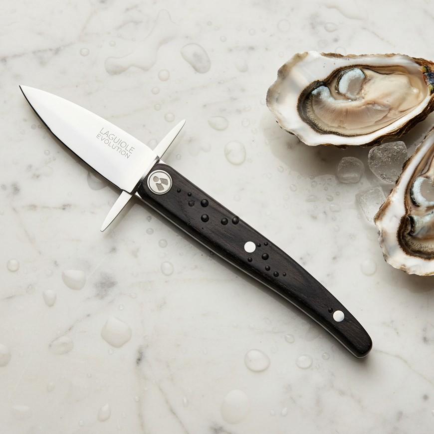 Ostronkniv mörkt handtag