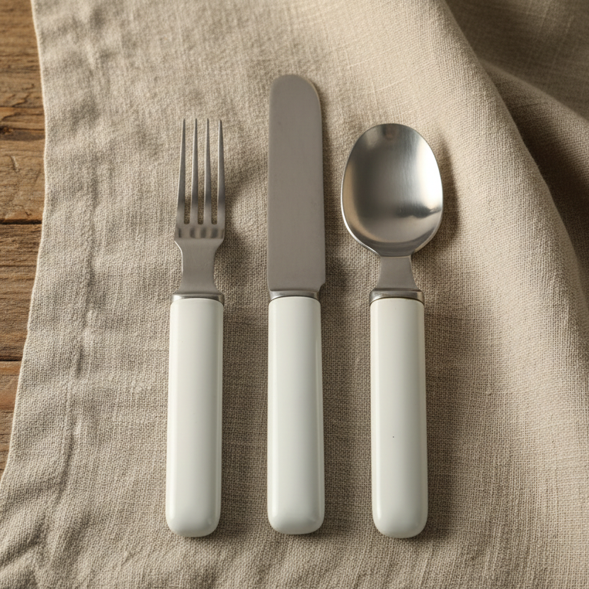 Boda Nova Gaffel-Kniv-Sked originalkartong Vit S Persson-Melin