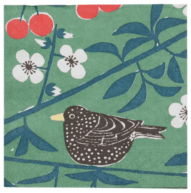 Körsbärsträdgården Grön Servetter M Westman