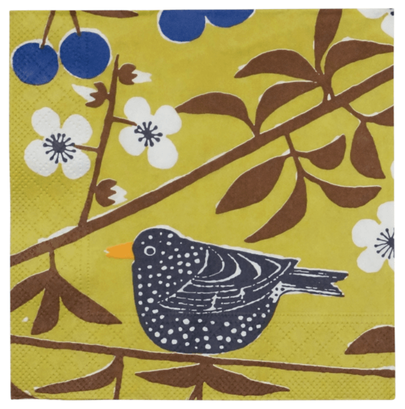 Körsbärsträdgården Senap Servetter M Westman