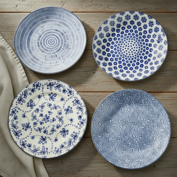 Romantik BLÅ - assietter