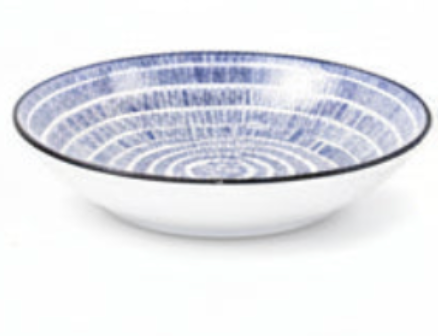 Romantik BLÅ - djupa tallrikar