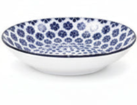 Romantik BLÅ - djupa tallrikar