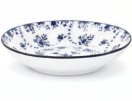 Romantik BLÅ - djupa tallrikar