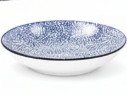 Romantik BLÅ - djupa tallrikar