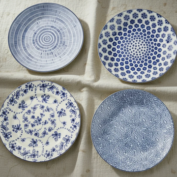 Romantik BLÅ - tallrikar