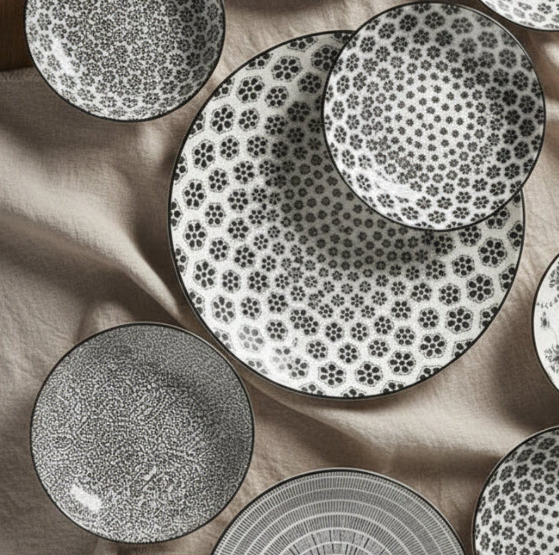 Romantik SVART - assietter