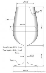 6 x vinprovningsglas - ISO-glas