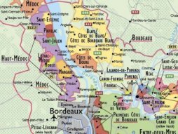 Vinkarta Frankrike  - uppdaterad 2020 - falsad